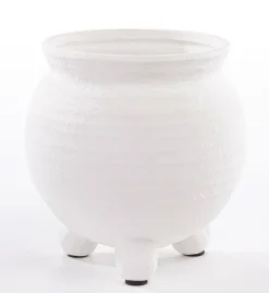 casaNOVA Übertopf Terrakotta weiß 20 cm