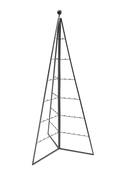 casaNOVA Deko-Objekt Tannenbaum BLACK FORREST Eisen 150 x 61 x 69 cm Schwarz