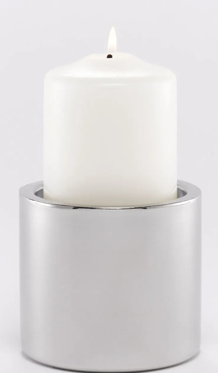 casaNOVA Kerzenständer 10 cm Edelstahl