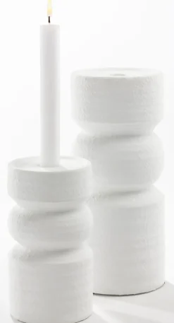 casaNOVA Kerzenständer klein 20 cm weiß