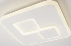 casaNOVA LED Deckenlampe QUAD 45 x 45 cm weiß