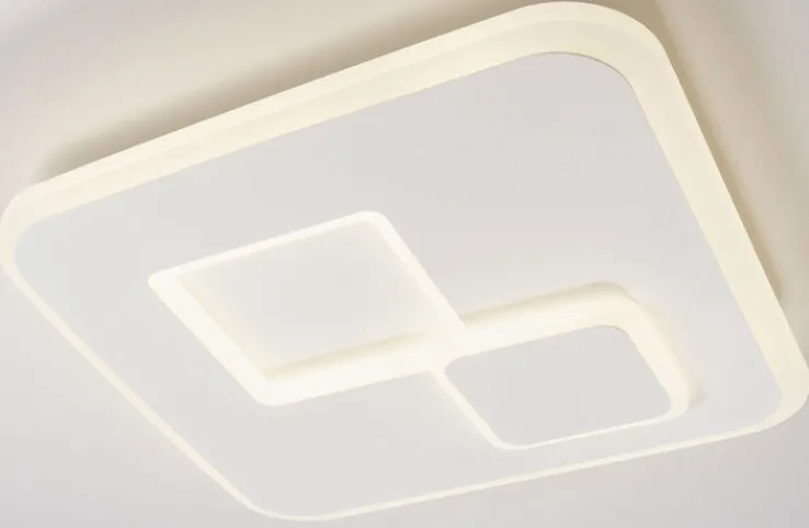 casaNOVA LED Deckenlampe QUAD 45 x 45 cm weiß