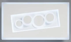 casaNOVA LED Wandleuchte MIO 38 x 21 cm weiß