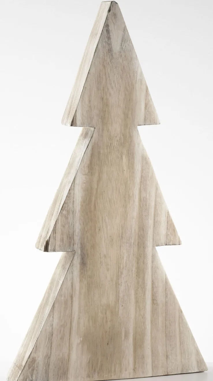 casaNOVA Weihnachtsdeko Tannenbaum NORDISCHER WINTER 40 cm grau