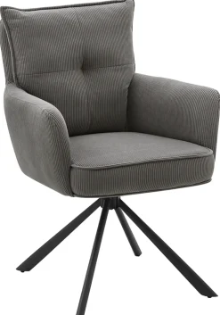 CASAVANTI Armlehnenstuhl MADRID Bezug Cord grau