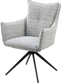 CASAVANTI Armlehnstuhl MARLENE grau/schwarz