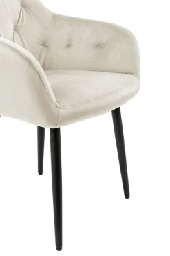 CASAVANTI Armlehnstuhl Samt creme