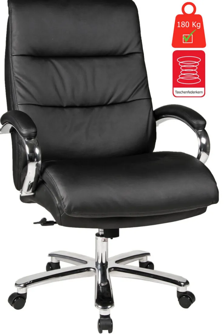 CASAVANTI Chefsessel FREDERICO Lederlook schwarz