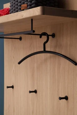 CASAVANTI Garderobenpaneel MADRID 98 x 93 cm Balkeneiche Bianco-Dekor