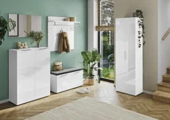 CASAVANTI Garderobenschrank GENOVA 59 x 197 cm weiß