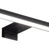 CASAVANTI LED Aufsatzleuchte 30 cm breit Glas/schwarz