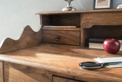 CASAVANTI Schreibtisch 115 x 60 cm Sheesham braun