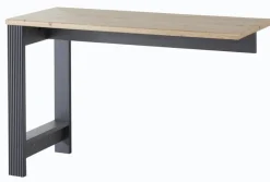 CASAVANTI Schreibtisch-Winkel JASMIN Graphit/ Artisan Eiche