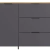 CASAVANTI Sideboard CALIFORNIA 192 x 98 cm Graphit/ Navarra-Eiche
