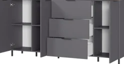 CASAVANTI Sideboard CALIFORNIA 192 x 98 cm Graphit/ Navarra-Eiche