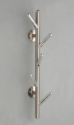 CASAVANTI Wandgarderobe FRANZI 12 x 63 cm silberfarbig