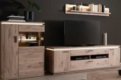 CASAVANTI Wohnwand MODENA I 3-teilig braun