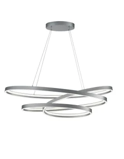 CINQUE LED Pendelleuchte CIOLA 115 cm nickelfarbig