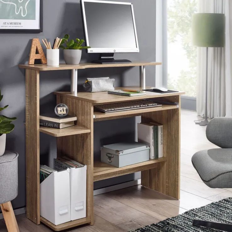 Computertisch 94 x 48,5 cm Sonoma braun