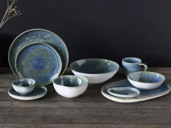 CreaTable Kaffeebecher YUKI 6er Set 370 ml Hochwertiges Steinzug