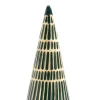 Deko Objekt CALM & COSY Keramik 23 x 10,6 x 10,6 cm Tannenbaum Braun/Grün