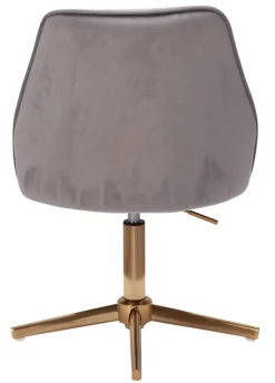 Drehstuhl 47 x 100 cm grau gold