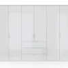 Drehtürenschrank DIOSO 301 x 226 cm weiß