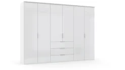 Drehtürenschrank DIOSO 301 x 226 cm weiß