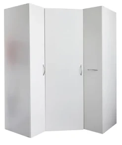 QUARTIER Eckschrank-Lösung MULTIRAUMKONZEPT 95 x 185 x 95 cm weiß