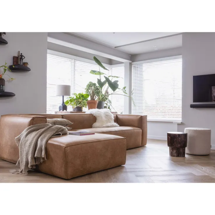 Ecksofa BEAN 175 x 305 cm cognac