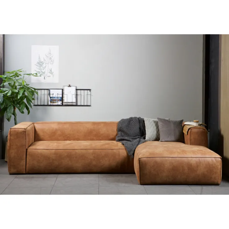 Ecksofa BEAN 175 x 305 cm cognac
