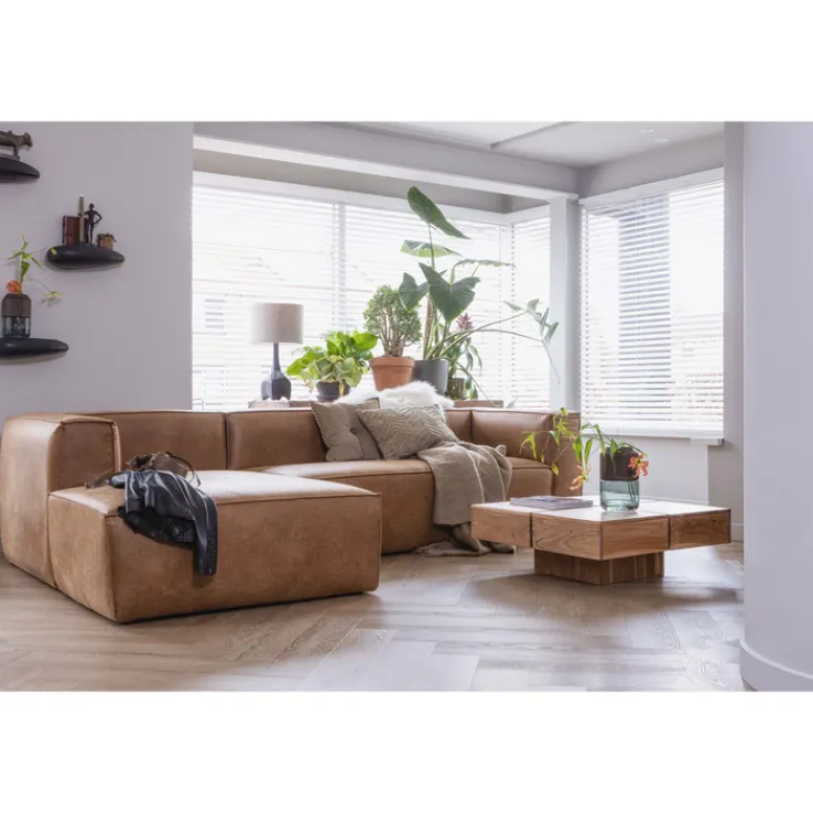 Ecksofa BEAN 175 x 305 cm cognac