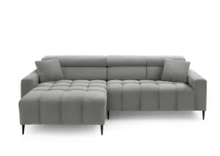 QUARTIER Ecksofa EASY 180 x 256 cm hellgrau