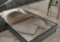 Ecksofa PRAG 282 x 189 cm grey