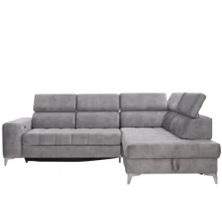 Ecksofa PRAG 282 x 189 cm grey