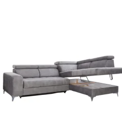 Ecksofa PRAG 282 x 189 cm grey