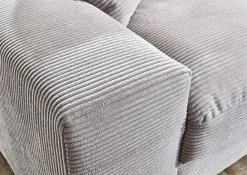 QUARTIER Ecksofa ROMAN 285 x 176 cm hellgrau