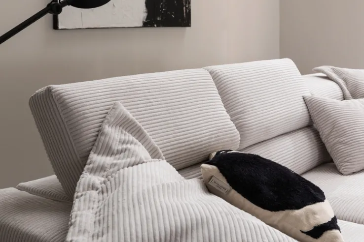 Ecksofa SPRING 273 x 219 cm weiß