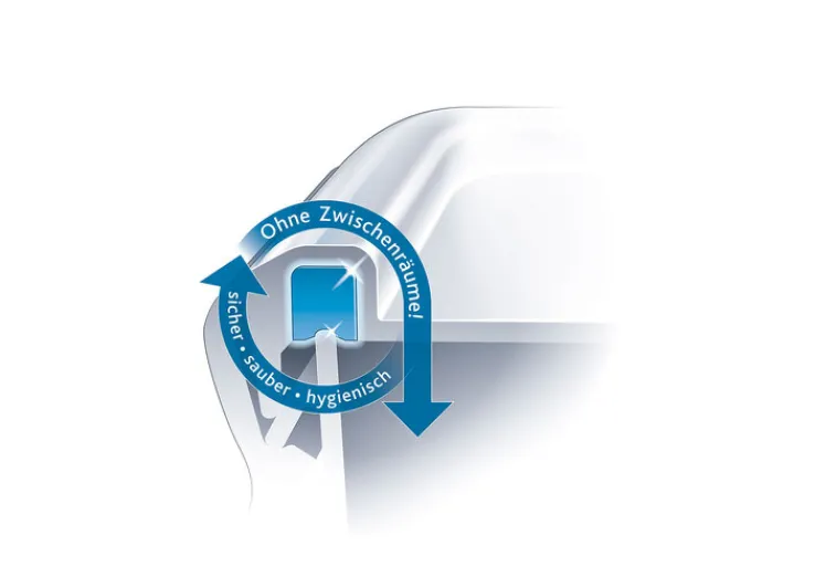 emsa Frischhaltedosen im 3er Set CLIP & CLOSE 0,55+1,0+2,3 Liter Blau