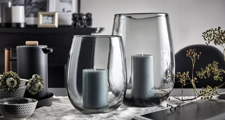 ENGELS KERZEN Windlicht LEA 30 cm schiefer