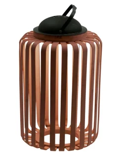 FABAS LUCE Akku LED Tischlampe CLAMP Walnuss