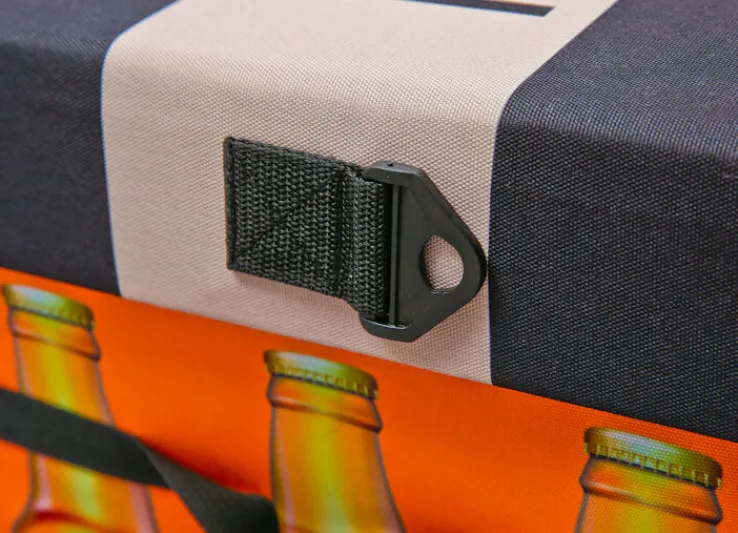 Faltkiste FANBOX II schwarz/orange/weiß