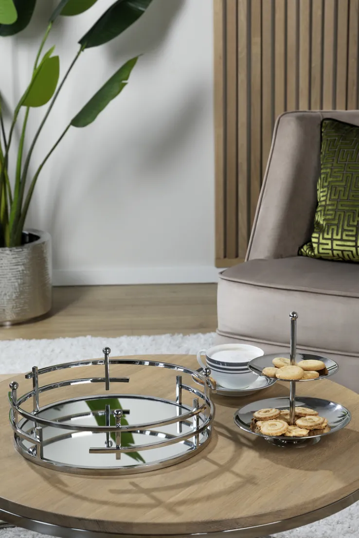 Fink Kerzenhalter ELISIO 42cm silberfarbig/vernickelt