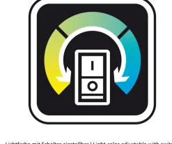 FISCHER & HONSEL CCT LED Tischlampe DENT nickelfarbig