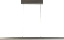 FISCHER & HONSEL LED Balkenpendel SILVANO, Metall, 115 x 50 cm, Alu-/Nickelfarbig