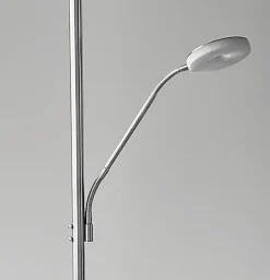 FISCHER & HONSEL LED Deckenfluter DENT 2-flg nickelfarbig