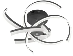 FISCHER & HONSEL LED Deckenlampe SUND TW schwarz/ weiß