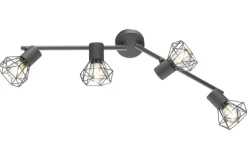 FISCHER & HONSEL Retrofit Deckenlampe RAN 4 Spots grau