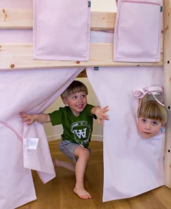 Kinder FLEXA Kinderbettvorhang DAWN 110 x 77 cm Rosa