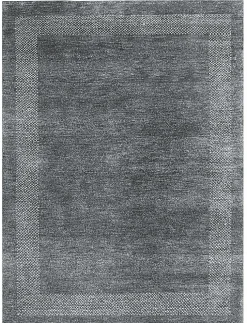 Gabbeh-Teppich CASABLANCA 140 x 200 cm grau/schwarz